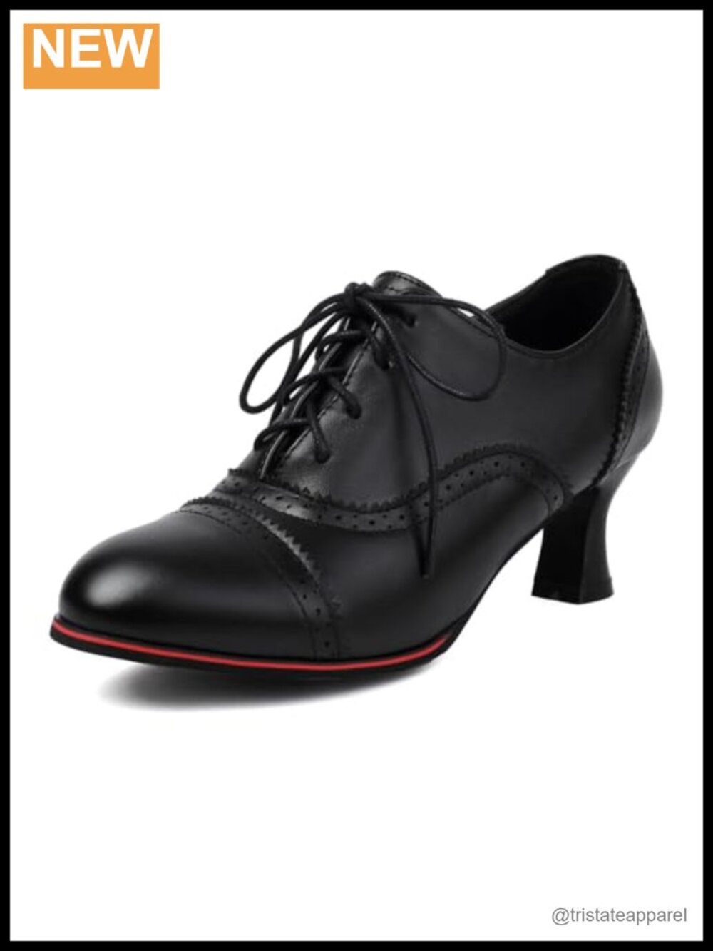 Kitten Heel Oxford Pumps Lace Up Brogues Victorian Style Cosplay Shoes